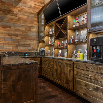 Once a Formal Dining Room, Now a Custom Home Bar!