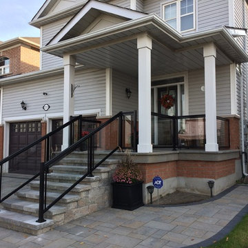 Aluminum and Glass Porch Railings - 125