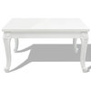 vidaXL Coffee Table End Table with Plastic Legs Side Table High Gloss White