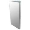 Corner Wall Mount Medicine Cabinet with Mirror Stainless Steel Door 23.6"x11.8"