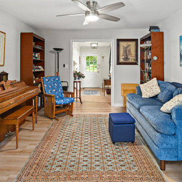 Bowie Country Club First Floor Remodel with Library & Fireplace Mantle