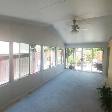 Sunroom and patio enclosures with vaulted ceilings