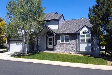Example of a minimalist exterior home design in Denver