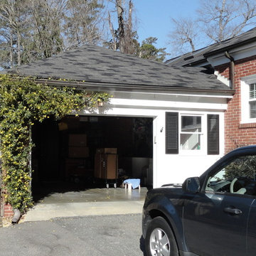 before demolition of existing garage