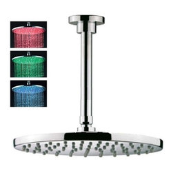 20" Stainless Steel Round Color Changing LED Rain Shower Head - Showerheads And Body Sprays
