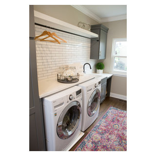 Your Huntley, IL Neighbor’s Kitchen Renovation - Transitional - Laundry ...