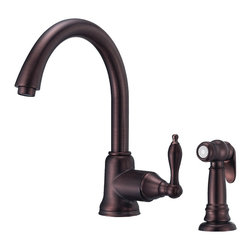 Danze Fairmont&trade; Single Handle Kitchen Faucet with Spray - Kitchen Faucets