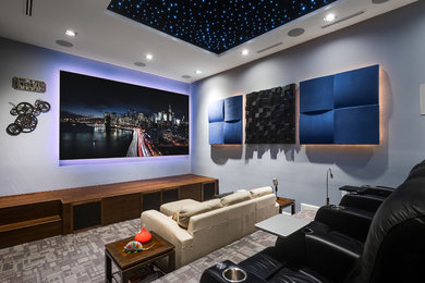 Inspiration for a contemporary home design remodel in Austin