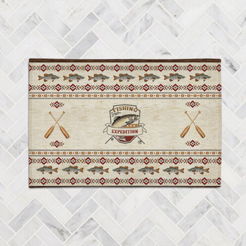 Fishing Expedition 4'x6' Accent Rug