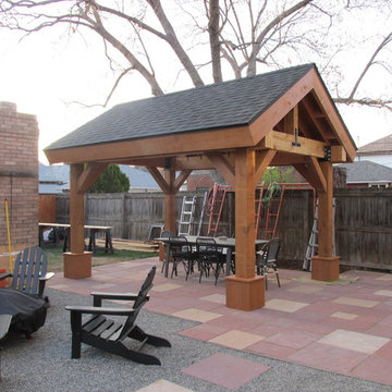 Outdoor living space / Patio Cover / Pergola / Cedar post and beam