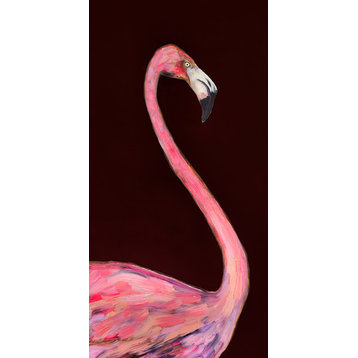 "Flamingo" Canvas Wall Art by Eli Halpin, 24"x48"
