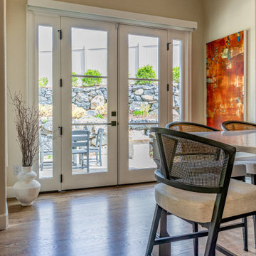 Sliding was replaced with French door