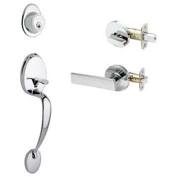 Active Handle Set, Remi Lever Interior Trim, Polished Stainless