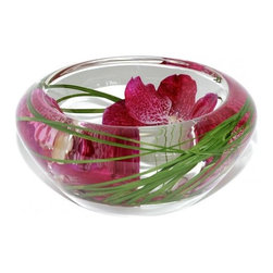 Magenta Vanda Flower Bowl - Home Decor