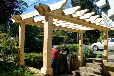 Inspiration for a transitional patio remodel in Vancouver