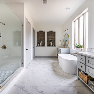 Modern Farmhouse Kitchen, Master Bath Remodel | Prosper, TX