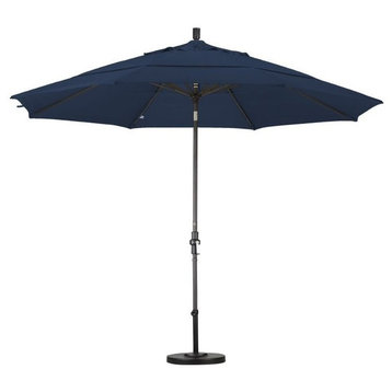 California Umbrella 11' Patio Umbrella in Navy Blue