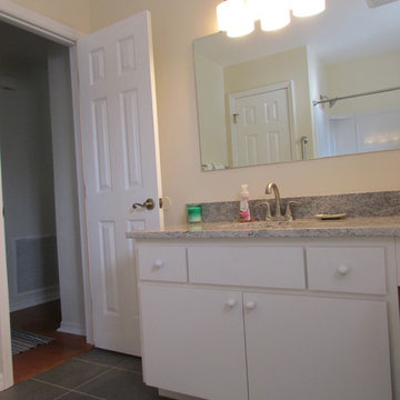 Bathroom Remodel-Refresh with fiberglass surround