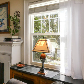 New Energy Saving Window in Cozy Living Room - Renewal by Andersen LI