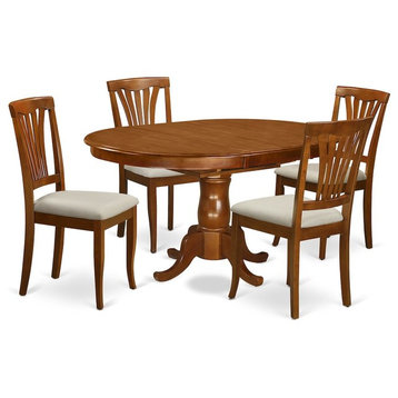 5-Piece Dining Room Set, Kitchen Dinette Table and 4 Chairs