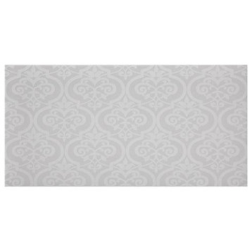 Annie Selke Gwendolyn Pearl Grey Ceramic Wall Tile 10 x 20 in.