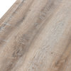 Wrap Rectangular Coffee Table Coastal Oak Rustic Wood Grain and White Metal
