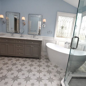 Chris and Betsy Wilson Master Bedroom Ensuite Before and After.