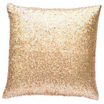 Champagne Sequin Pillow Cover