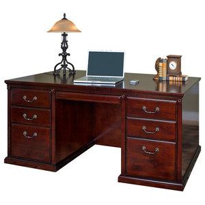 Hooker Furniture Telluride Wood Panel Executive Desk 563