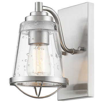 Z-Lite 444-1S-BN Mariner 1 Light Wall Sconce in Brushed Nickel
