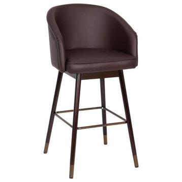 Flash Furniture Margo Brown Leathersoft 30" Barstool Ay-1928-30-Br-Gg