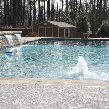 18' x 44' with a diving board