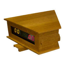 Rail Mount Mahogany Score Unit With Remote - Game Table Accessories