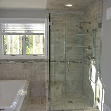Corner shower doors