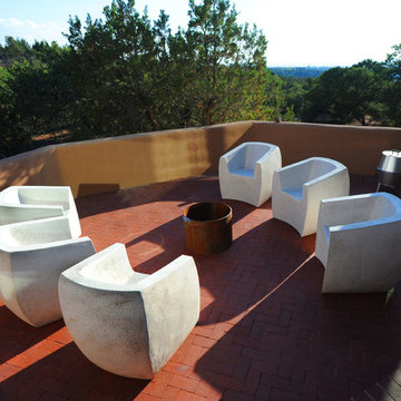 Curved Van Dyke Install Santa Fe Residence