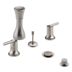 Delta Trinsic&reg;  Bidet Faucet &ndash; Less Handles - Bidet Faucets