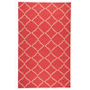 Frontier Area Rug, Rectangle, Red-Ivory, 2'x3'