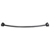 Utopia Alley 72" Aluminum Curved Rod With Shower Rings and Liner, Matt Black