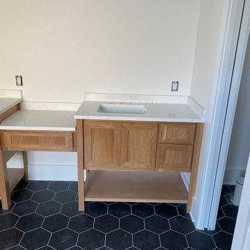 White Rhino Marble Bathroom Countertops