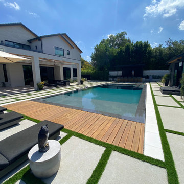 Encino zero edge pool and spa