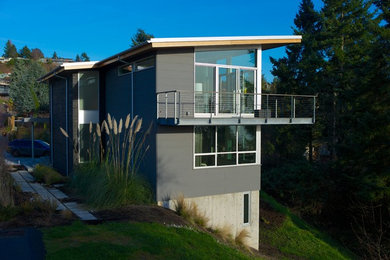 Contemporary exterior home idea in Seattle