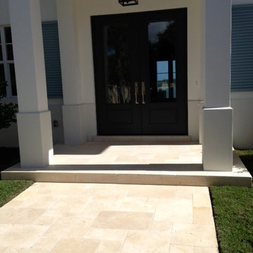 Galala Cream Limestone Paver and Pool Coping Project