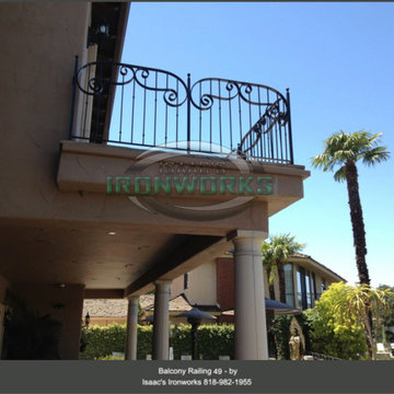 Balcony Railings (Juliet Balcony) Custom Made by Isaac's Ironworks