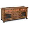 Crafters and Weavers Elements Collection Copper TV Stand - 66"