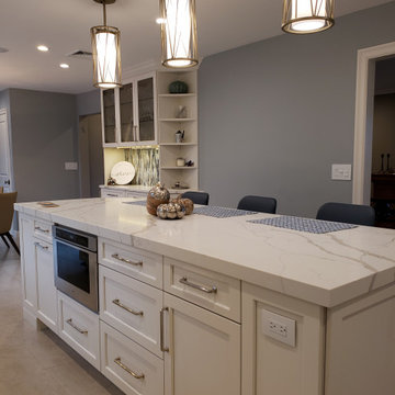 White Shaker Kitchen - Closter, NJ