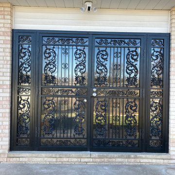 Double Security Storm Door With 2 Side Lites
