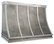 Custom Zinc Range Hood, RH-1 Shape, 48"x30"