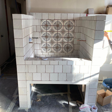 Dog Bath with Walker Zanger Handmade Tile