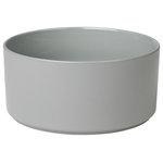 blomus - Pilar Serving Bowl, Mirage Gray, 8" - Give your dinner the grand entrance it deserves with the PILAR Serving Bowl. Simple yet beautifully designed, this bowl is a go-to piece for serving soups, pastas and more to your hungry guests. When mealtime is over, this bowl is easily stowed in your cabinet or sideboard.