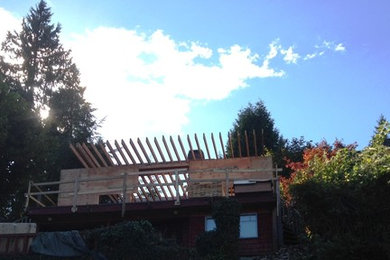 Example of a trendy home design design in Vancouver